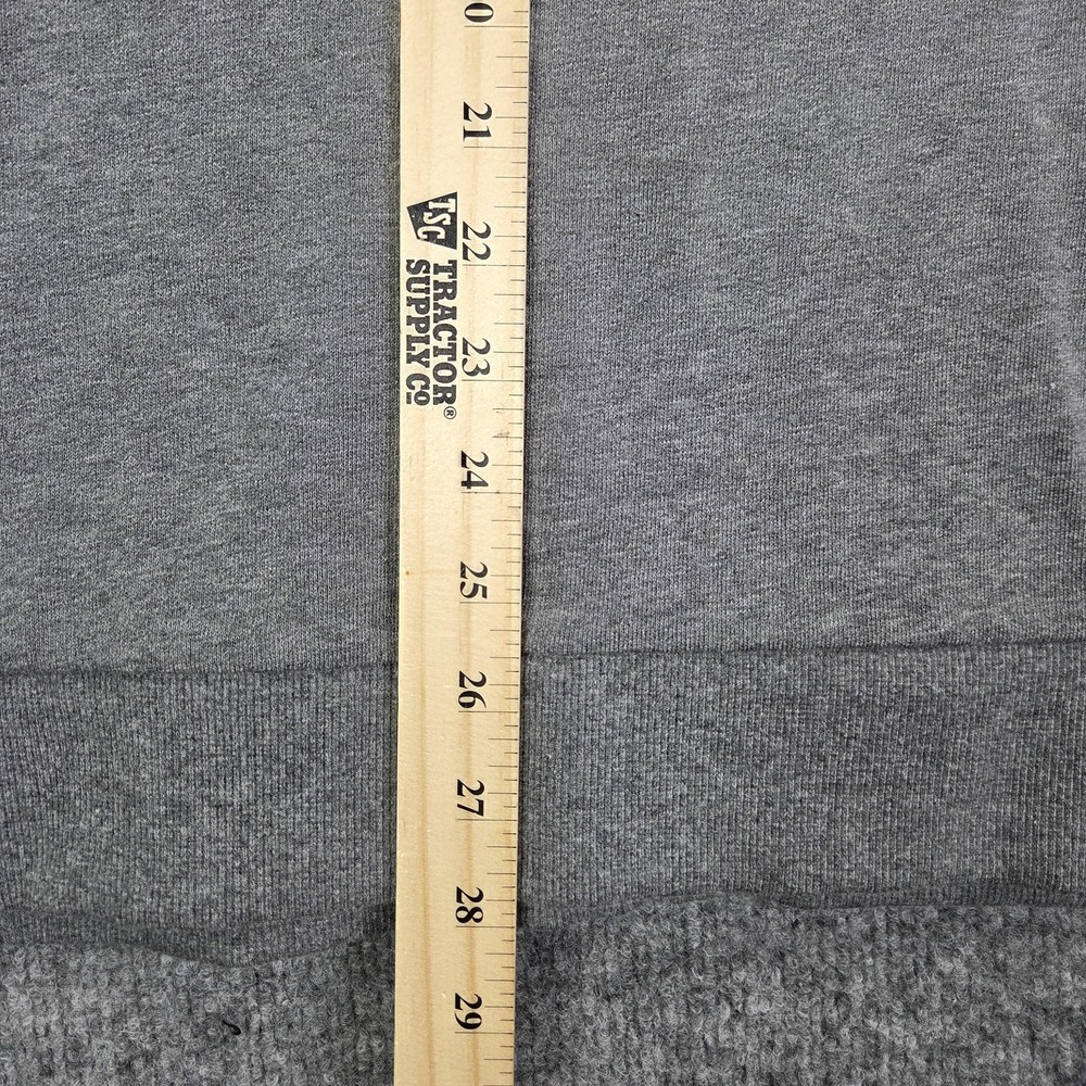 Oakley Teddy Full Zip Hoodie Mens Large Gray Logo Fleece Athletic Sweatshirt - Picture 8 of 9